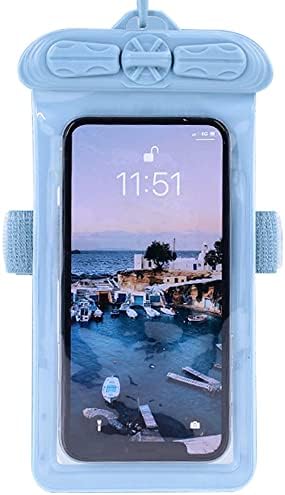 וקסון טלפון מקרה, תואם עם אופו 5 2020 עמיד למים פאוץ יבש תיק [לא מסך מגן סרט ] כחול